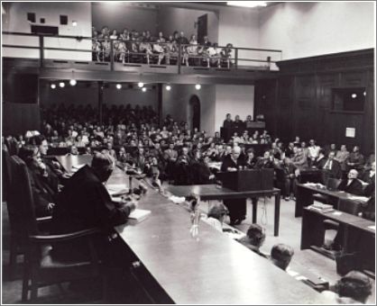 Dr. Boettcher, Carl Krauchs defense counsel in the I.G. Farben Trial at Nuremberg