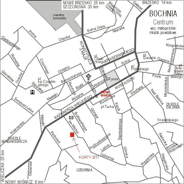 Ghetto Bochnia Map