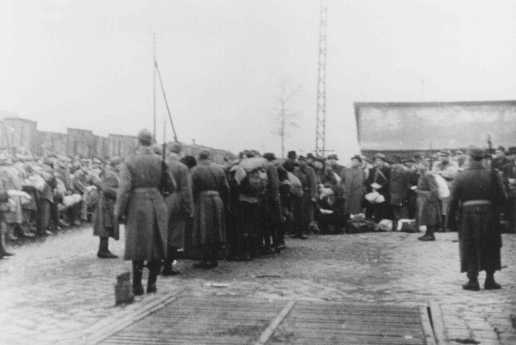 Deportation of Jews from the Jozsefvarosi train station in Budapest. Hungary